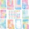 160 Pieces Watercolor Stationary Paper Set for Girl - 50 Lined Stationery Writing Papers 50 Matching Envelopes 60 Round Sticker Seals, 10 Cute Unique Design (Watercolor, 5.5 x 8.25 Inch)